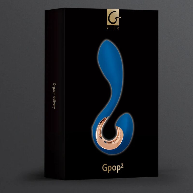 G-VIBE - GPOP 2 VIBRADOR DE PUNTOS G Y P AZUL ÍNDIGO