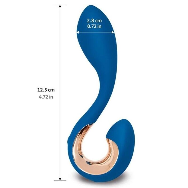 G-VIBE - GPOP 2 VIBRADOR DE PUNTOS G Y P AZUL ÍNDIGO
