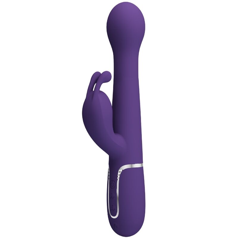 PRETTY LOVE - VIBRADOR DEJON RABBIT 3 EM 1 MULTIFUNCIONAL ROXO