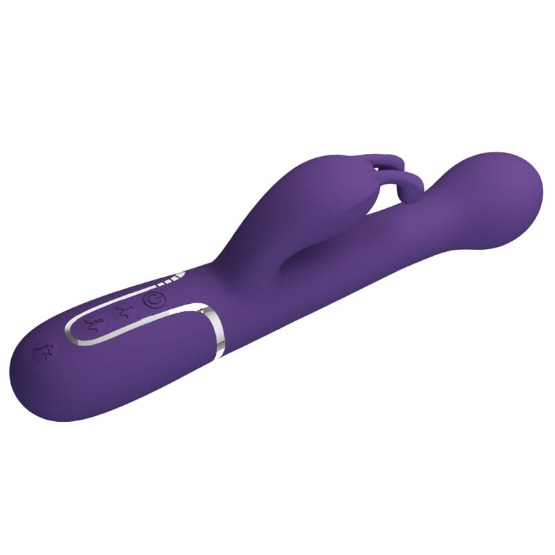 PRETTY LOVE - VIBRADOR DEJON RABBIT 3 EM 1 MULTIFUNCIONAL ROXO