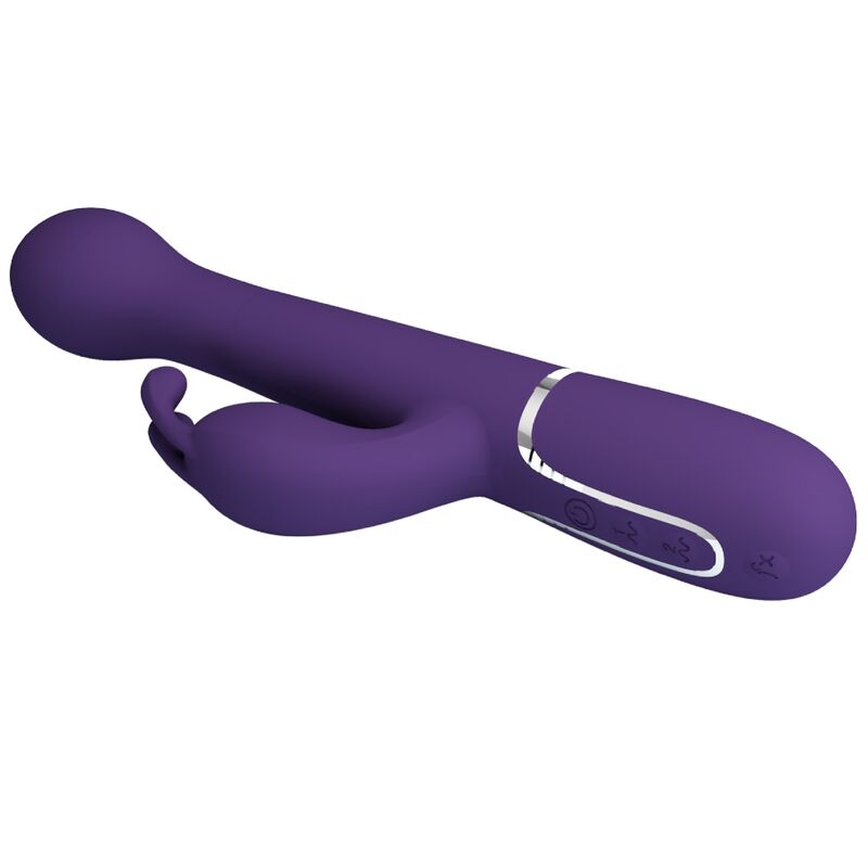 PRETTY LOVE - VIBRADOR DEJON RABBIT 3 EM 1 MULTIFUNCIONAL ROXO