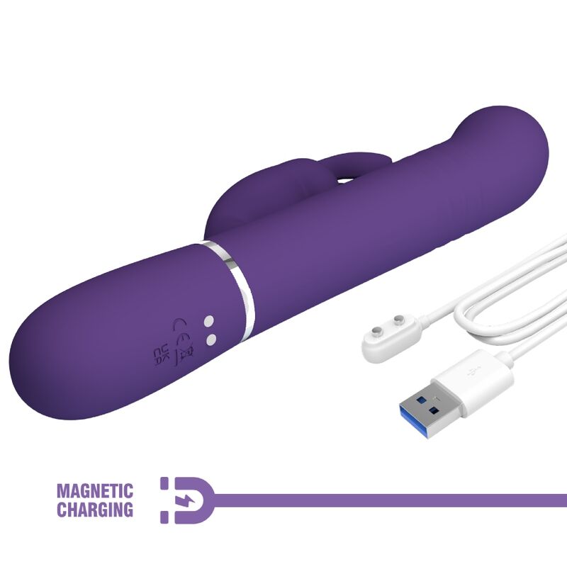 PRETTY LOVE - VIBRADOR COALE RABBIT 4 EN 1 MORADO
