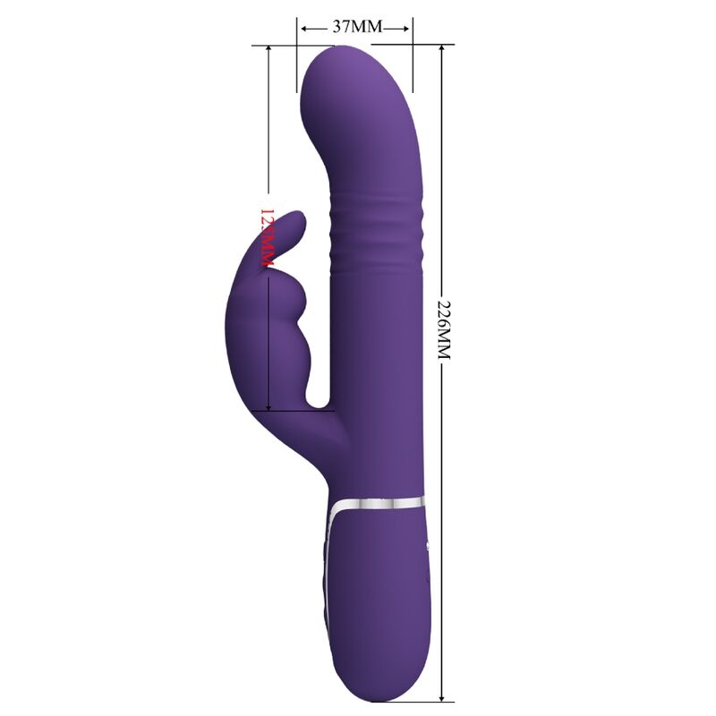 PRETTY LOVE - VIBRADOR COALE RABBIT 4 EN 1 MORADO