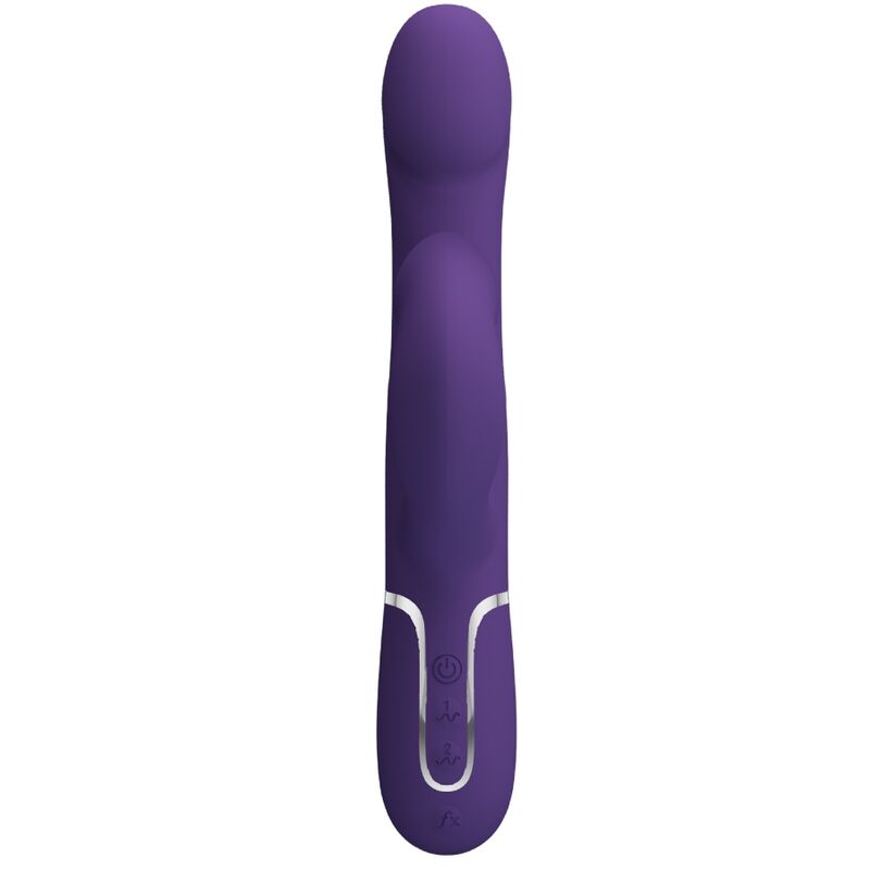 PRETTY LOVE - ZALIN RABBIT VIBRADOR PERLAS 4 EN 1 MORADO