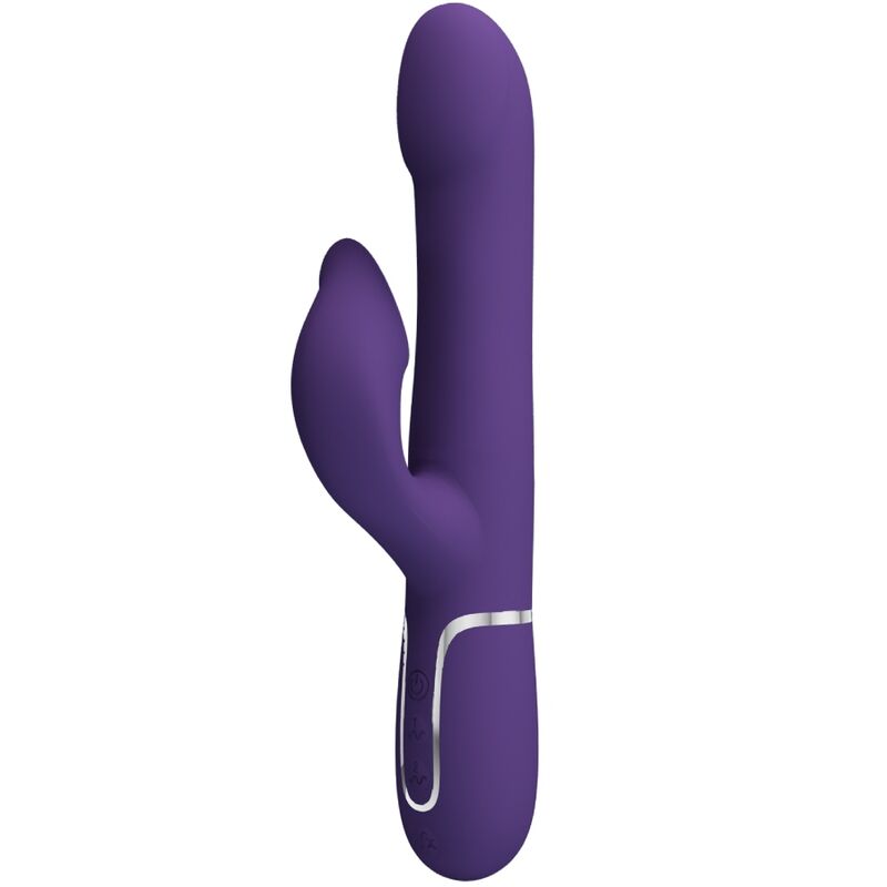 PRETTY LOVE - ZALIN RABBIT VIBRADOR PERLAS 4 EN 1 MORADO
