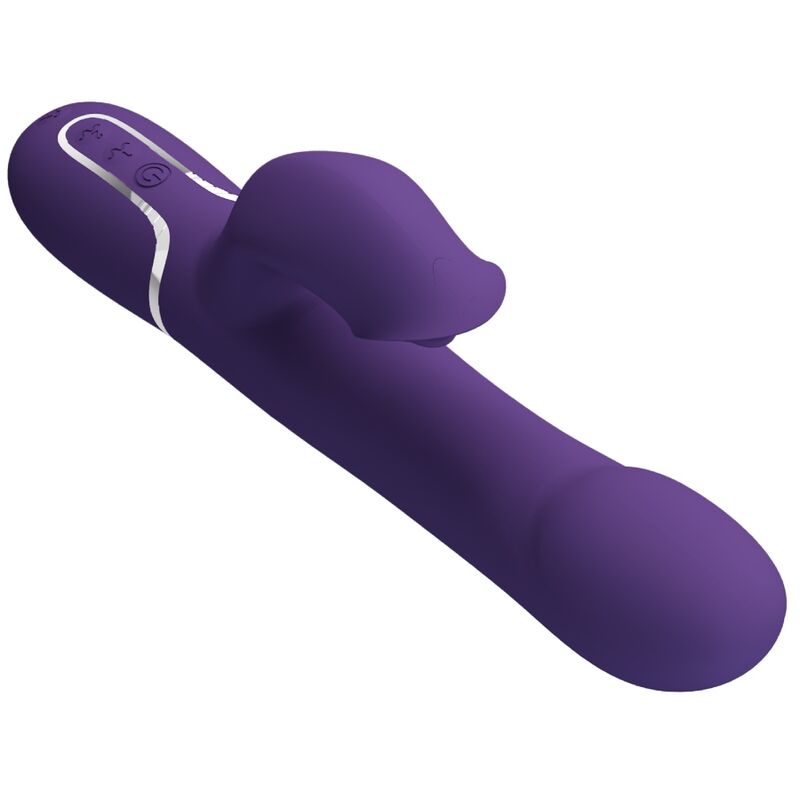 PRETTY LOVE - ZALIN RABBIT VIBRADOR PERLAS 4 EN 1 MORADO