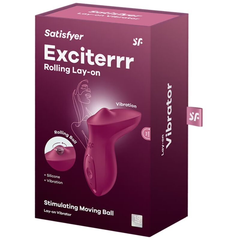 SATISFYER - EXCITERRR VIBRADOR DE CLITORIS DE APLICACIÓN BERRY