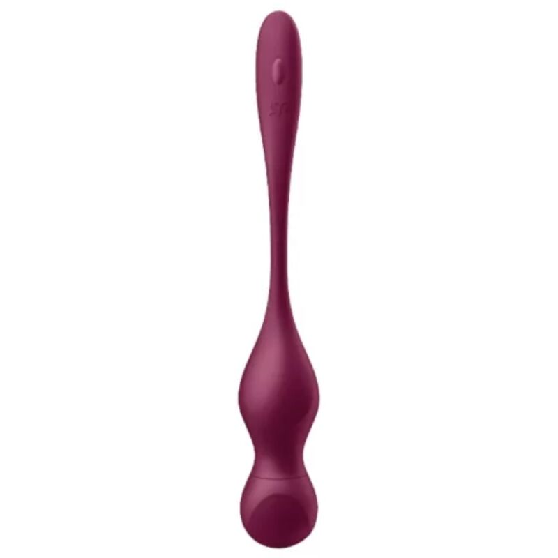SATISFYER - BOLAS VIBRATÓRIAS DE PÁSSAROS DO AMOR - APLICAÇÃO GRATUITA - VERMELHO VINHO
