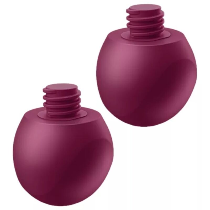 SATISFYER - BOLAS VIBRATÓRIAS DE PÁSSAROS DO AMOR - APLICAÇÃO GRATUITA - VERMELHO VINHO