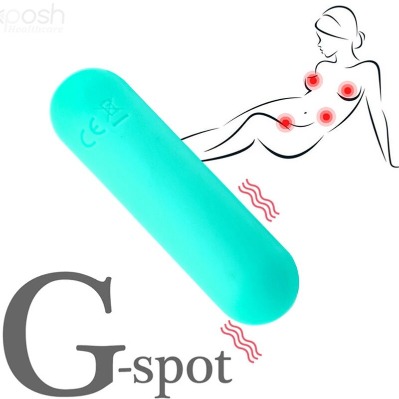 ARMONY - SPLASH HAHA VIBRATOR BULLET SILICONE 10 VIBRAÇÕES 75 X 19 CM VERDE