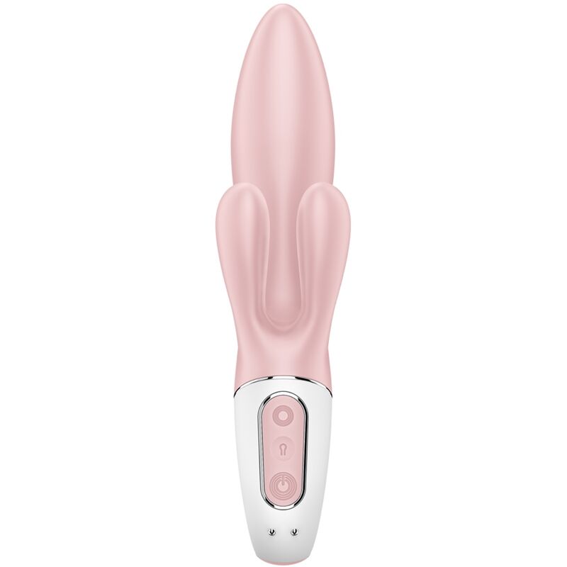 SATISFYER - BOMBA DE AR ​​COELHO 3 VIBRADOR INSUFLÁVEL EM FORMA DE COELHO ROSA