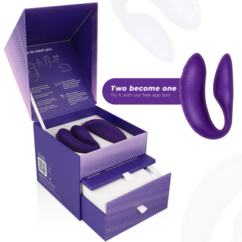 WE-VIBE - VIBRADOR CHORUS PARA PAREJAS CON CONTROL DE APRECIÓN COLOR LILA