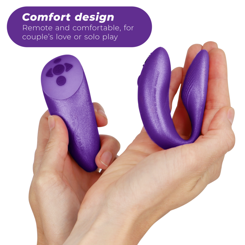 WE-VIBE - VIBRADOR CHORUS PARA PAREJAS CON CONTROL DE APRECIÓN COLOR LILA