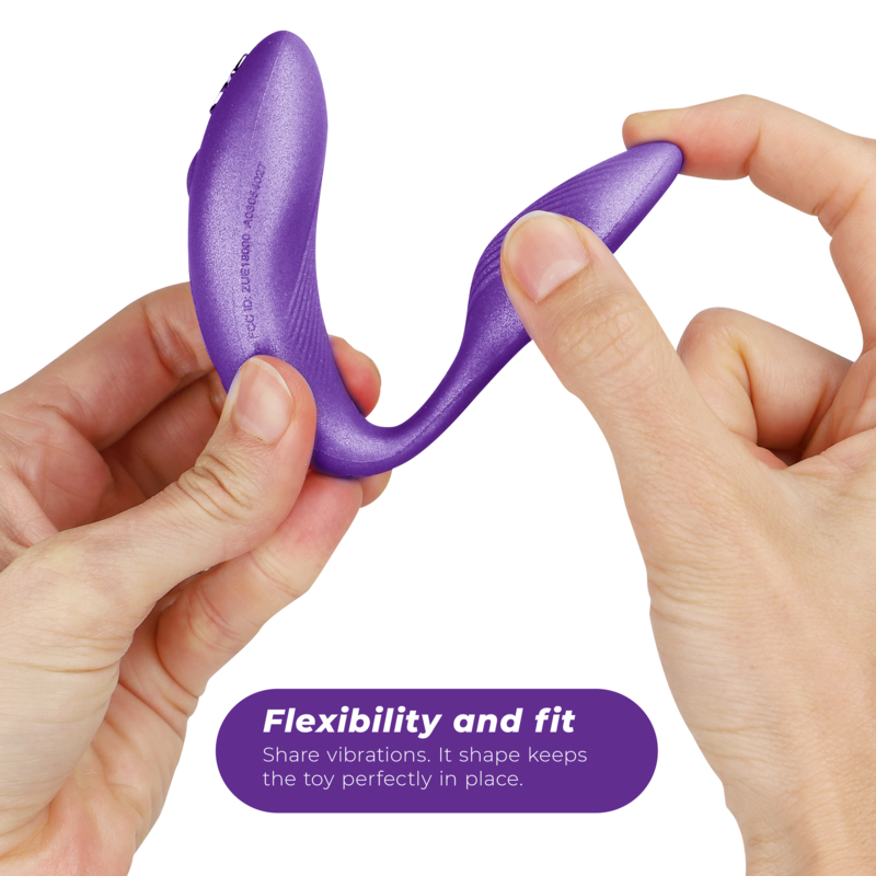 WE-VIBE - VIBRADOR CHORUS PARA PAREJAS CON CONTROL DE APRECIÓN COLOR LILA