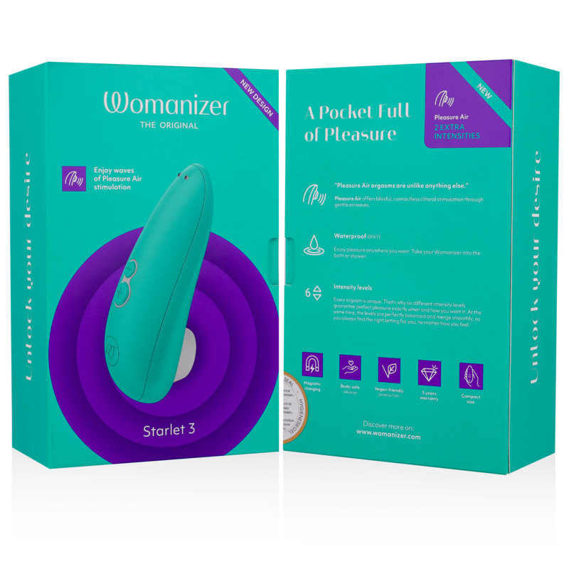 WOMANIZER - STARLET 3 ESTIMULADOR CLITORIAL TURQUESA