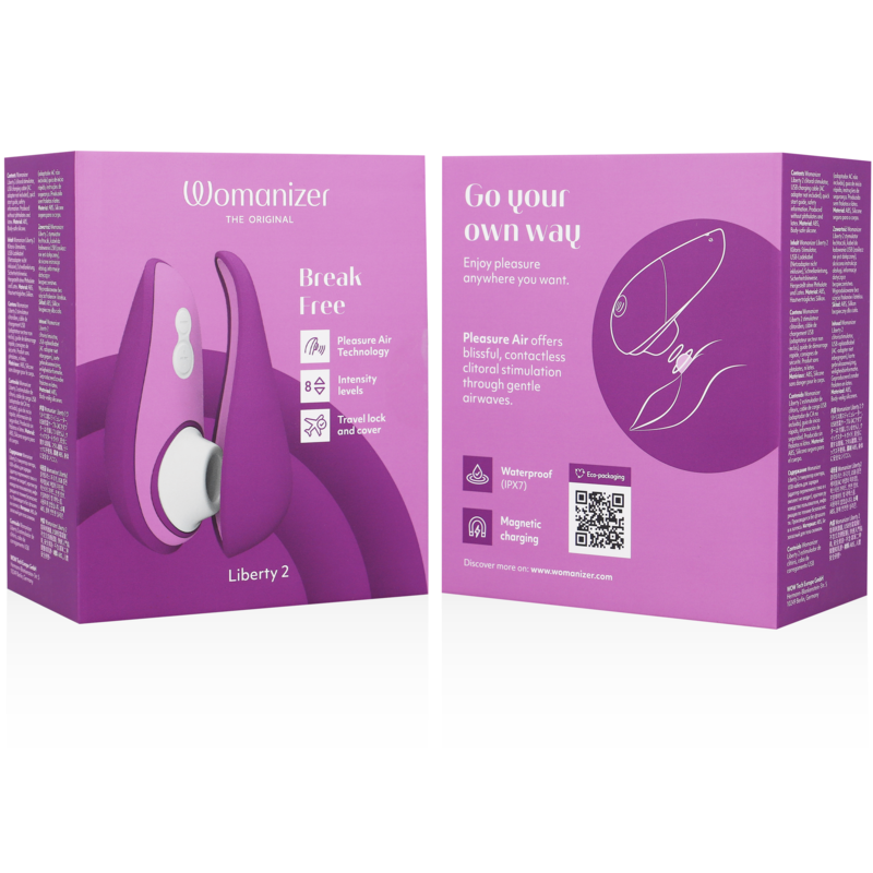 WOMANIZER - LIBERTY 2 CLITORIS STIMULATOR & SUCTION VIOLET