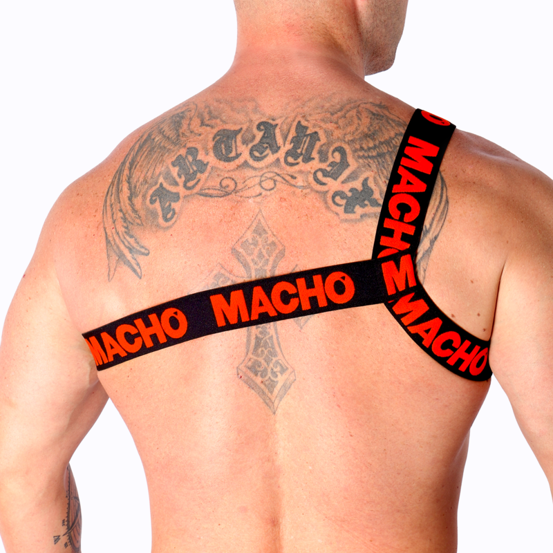 MACHO - ARNÊS ROMANO VERMELHO G/GG