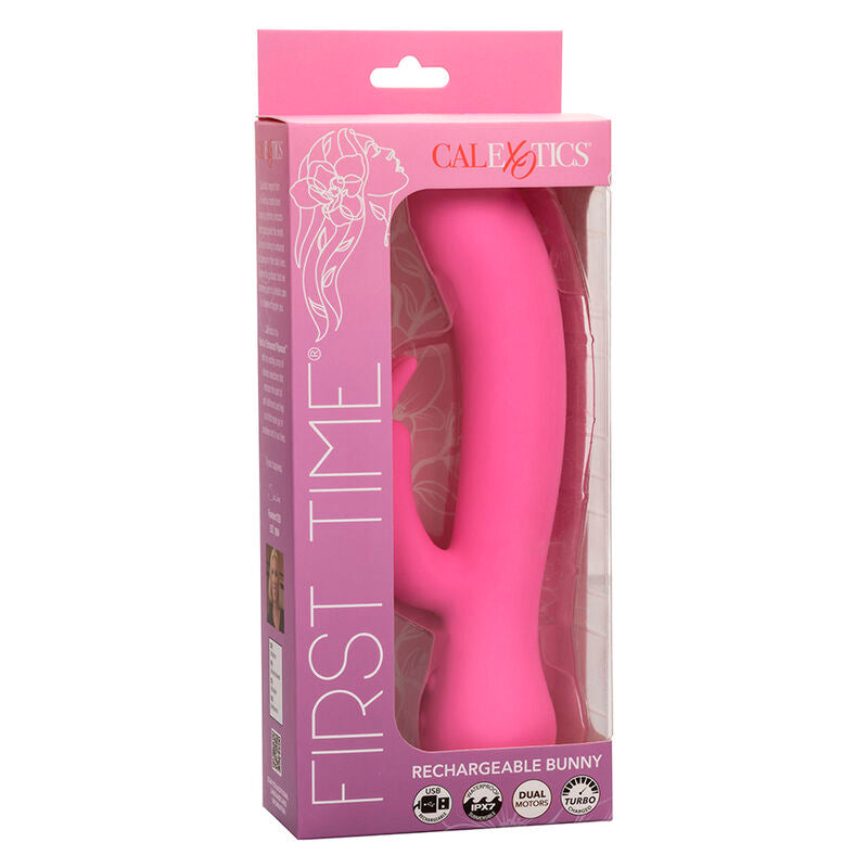 CALEXOTICS - VIBRADOR COELHO RECARREGÁVEL ROSA PARA PRIMEIRA UTILIZAÇÃO