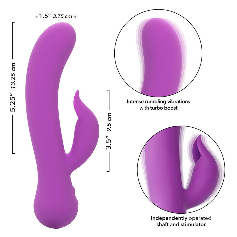 CALEXOTICS - VIBRADOR DE PLACERES RECARGABLE MORADO PARA PRIMERA VEZ