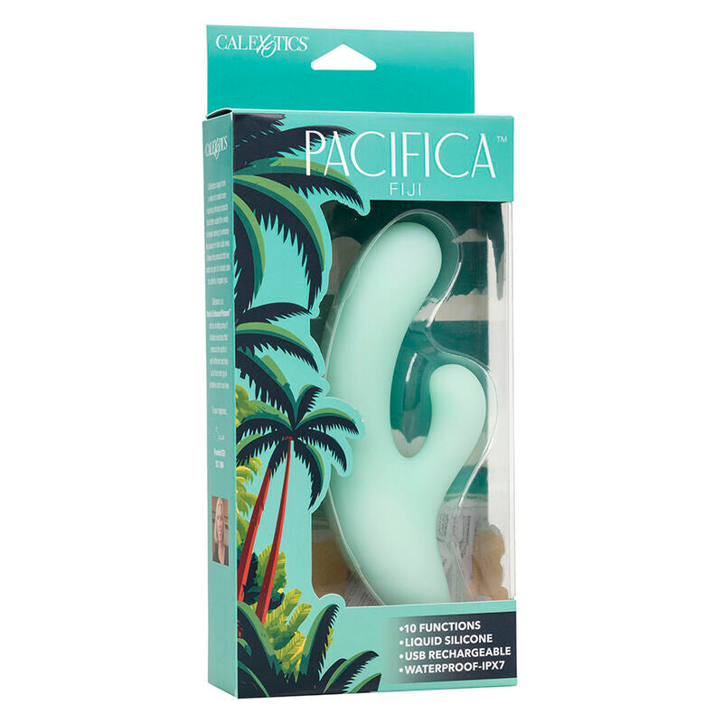 CALEXOTICS - PACIFICA FIJI VIBRADOR E ESTIMULADOR PONTO G 10 VIBRAÇÕES ÁGUA