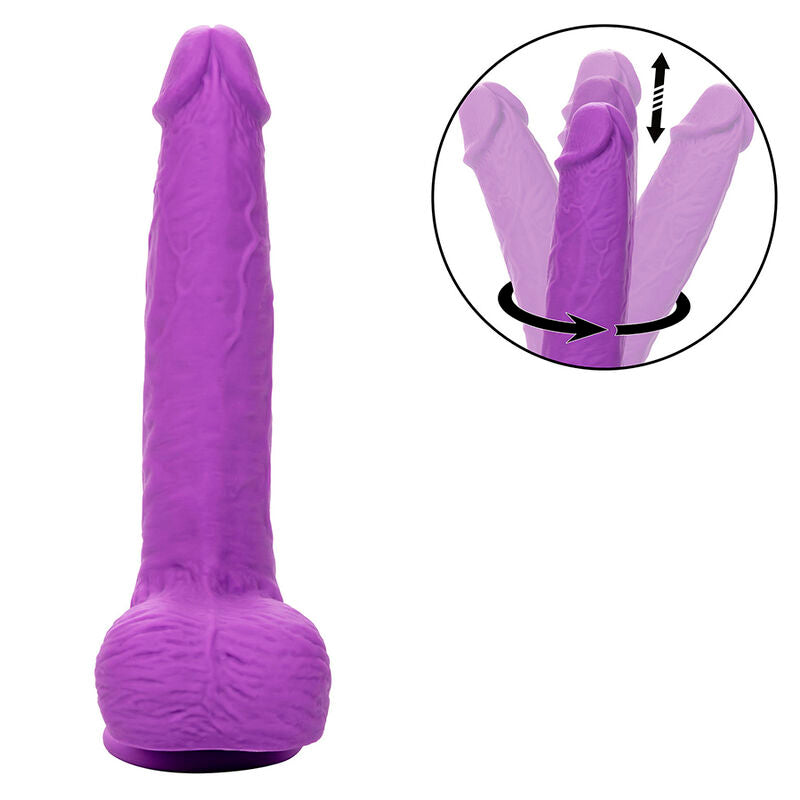 CALEXOTICS - ESTUDANTES VIBRADOR RECARREGÁVEL E ROTATIVO 10 VIBRAÇÕES ROXO