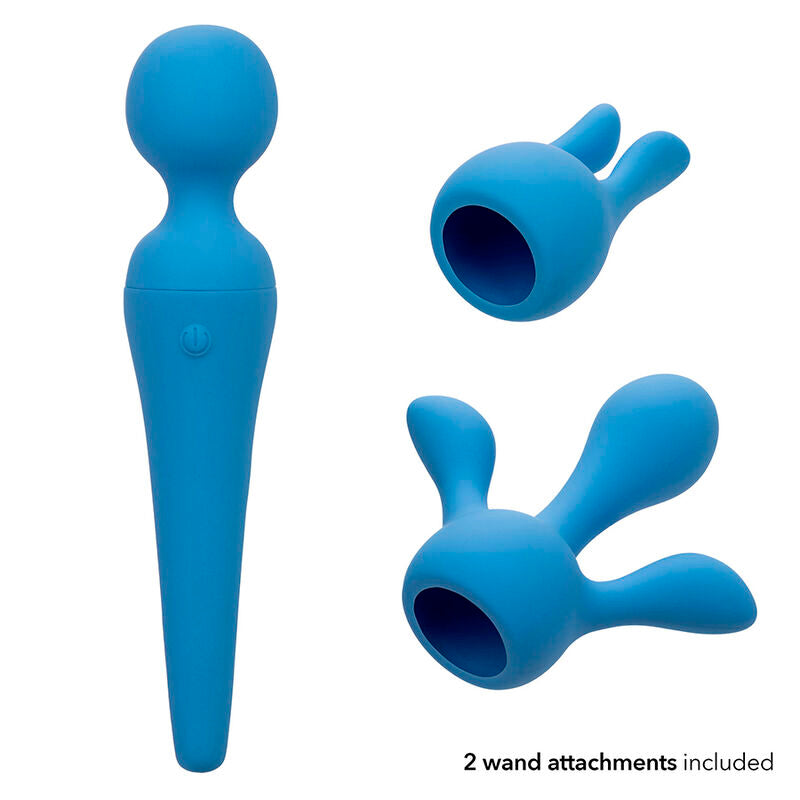 CALEXOTICS - KIT COUTURE VARILLA VIBRADORA 10 VIBRACIONES AZUL