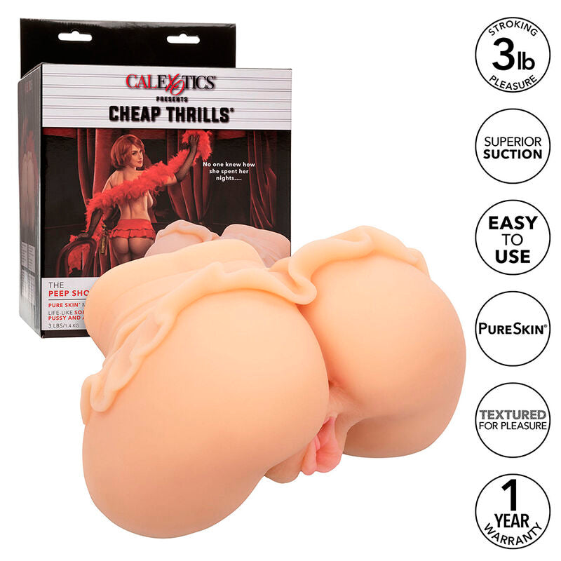 CALEXOTICS - A RAPARIGA DO PEEP SHOW DUPLAMENTE REALISTA MASTURBADOR DE CARNE