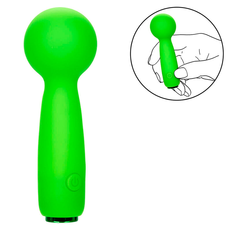 CALEXOTICS - NEON VIBES O MINI MASSAGEADOR BUBBLY VIBE COM 10 VIBRAÇÕES VERDE