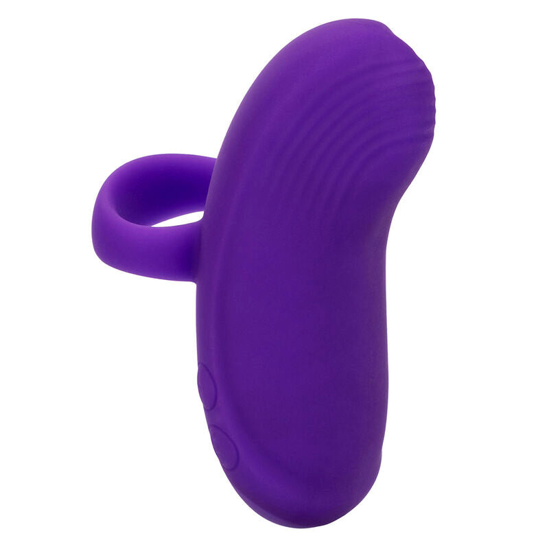 CALEXOTICS - MASAJEADOR DE MANO ENVY CON BOLA RODANTE, 7 VIBRACIONES, MORADO