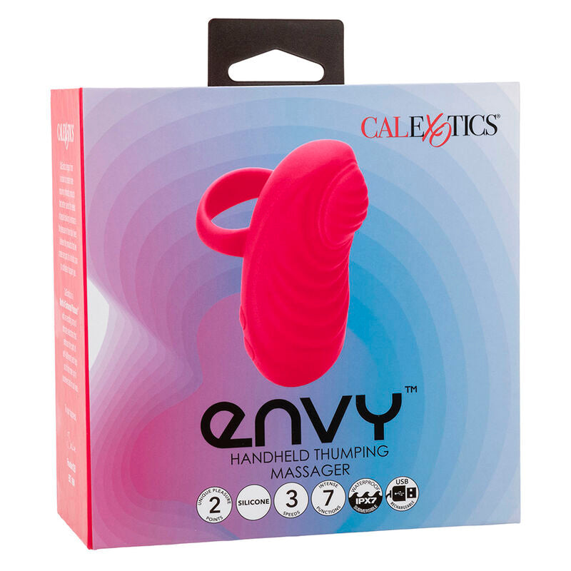CALEXOTICS - ENVY MASSAGEADOR DE MÃO COM ESFERA ROLANTES 7 VIBRAÇÕES ROSA