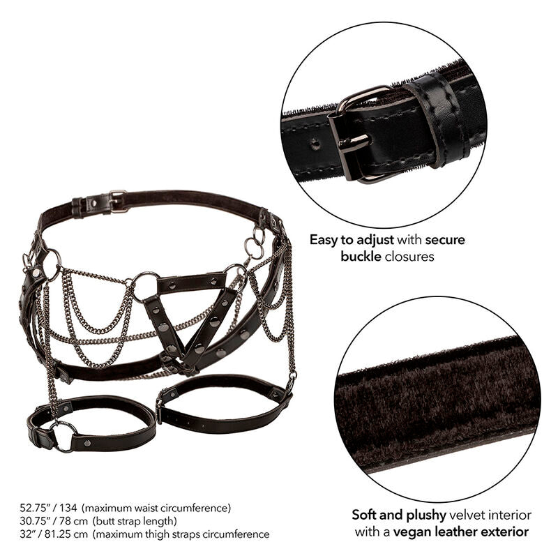 CALEXOTICS - SUSPENSÓRIO DE COXA MULTICHAIN ​​​​EUPHORIA PREMIUM PLUS SIZE