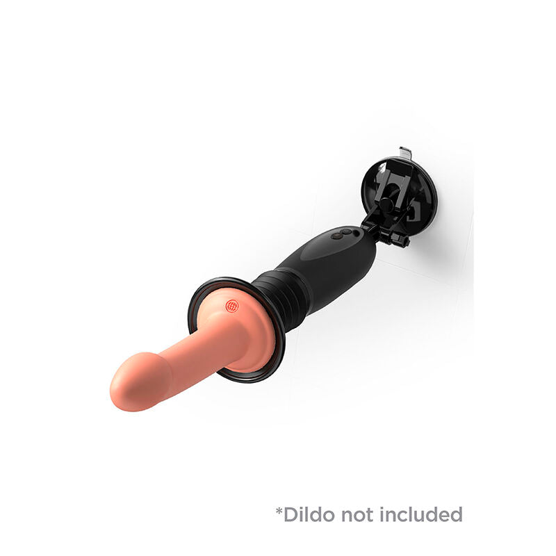 SÉRIE FETISH FANTASY - DILDO DE PULSO BODY DOCK COM 7 MODOS DE EMPURRAR, PRETO