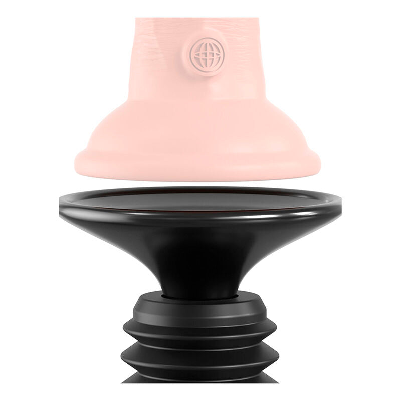 SÉRIE FETISH FANTASY - DILDO DE PULSO BODY DOCK COM 7 MODOS DE EMPURRAR, PRETO