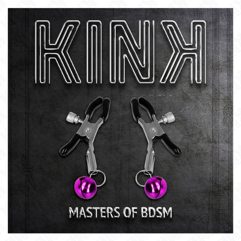 KINK - PRESILHA DE MAMILO COM SINO ÚNICO ROXO 6 CM
