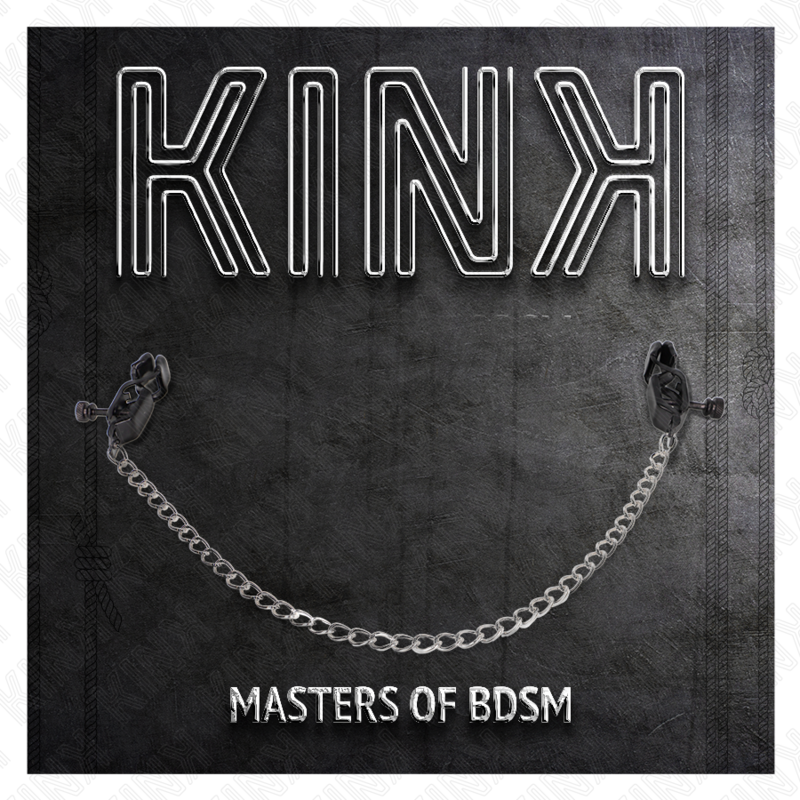 KINK - PINZAS PARA PEZONES DE CADENA PLANA PLATEADAS 30 CM