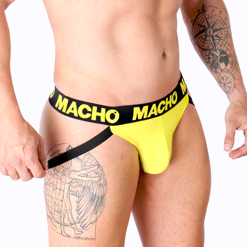 MACHO - MX25A JOCK LYCRA AMARILLO M