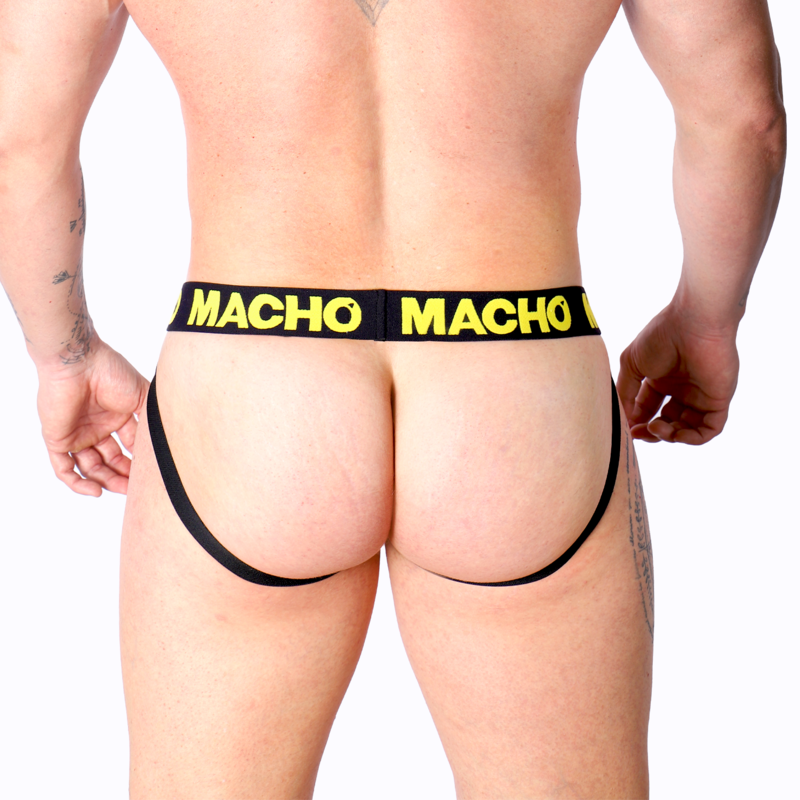 MACHO - MX25A JOCK LYCRA AMARILLO M