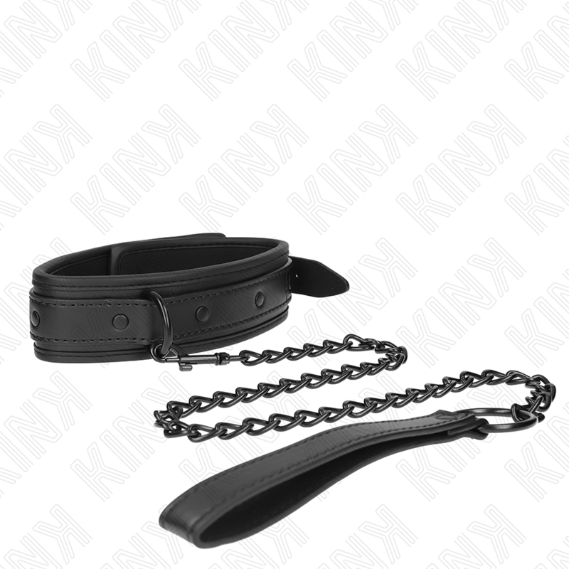 KINK - COLEIRA DE NEOPRENE PARA BONDAGE MODELO 2 COM CINTO 78 CM AJUSTÁVEL 37,5 X 49,5 CM