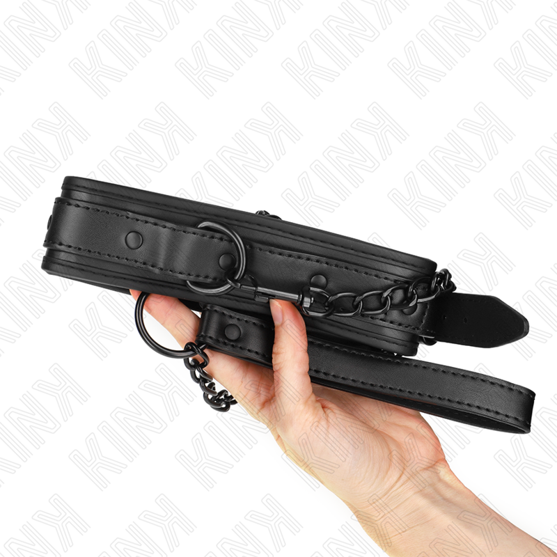 KINK - COLEIRA DE NEOPRENE PARA BONDAGE MODELO 2 COM CINTO 78 CM AJUSTÁVEL 37,5 X 49,5 CM