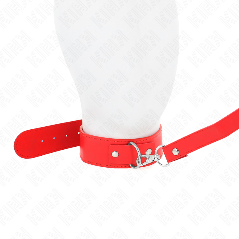KINK - COLAR COM CINTO 116 CM ROJO PUXADOR AJUSTÁVEL 32-50 CM X 8 CM