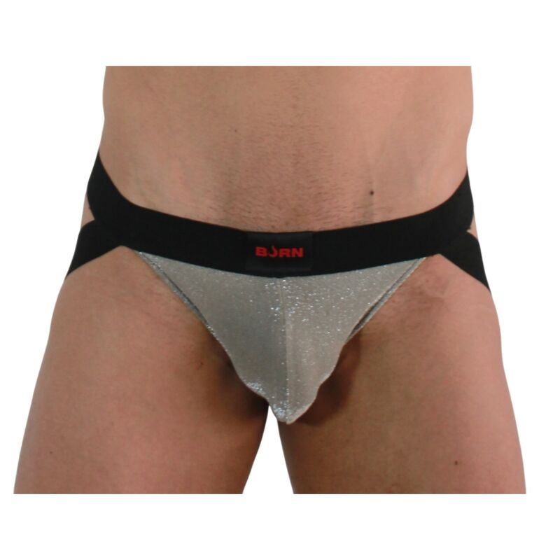 BURN - 001 JOCK BEIGE BRILLANTE / NEGRO L