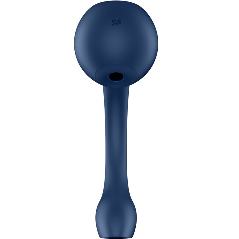 SATISFYER - PRO+ WAVE 4 ESTIMULADOR DE PONTO G E PULSO DE AR ​​​​- APLICAÇÃO GRATUITA - AZUL ESCURO