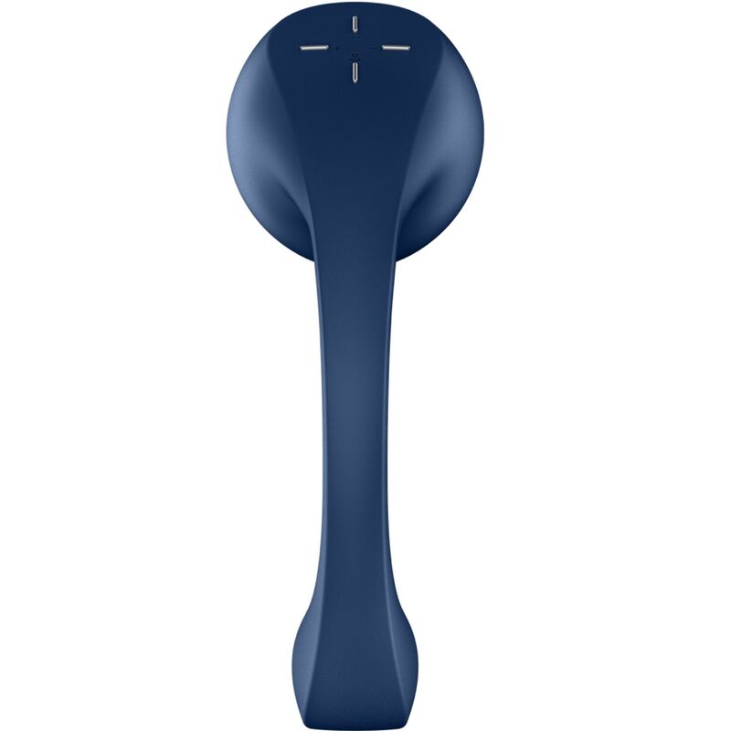 SATISFYER - PRO+ WAVE 4 ESTIMULADOR DE PONTO G E PULSO DE AR ​​​​- APLICAÇÃO GRATUITA - AZUL ESCURO