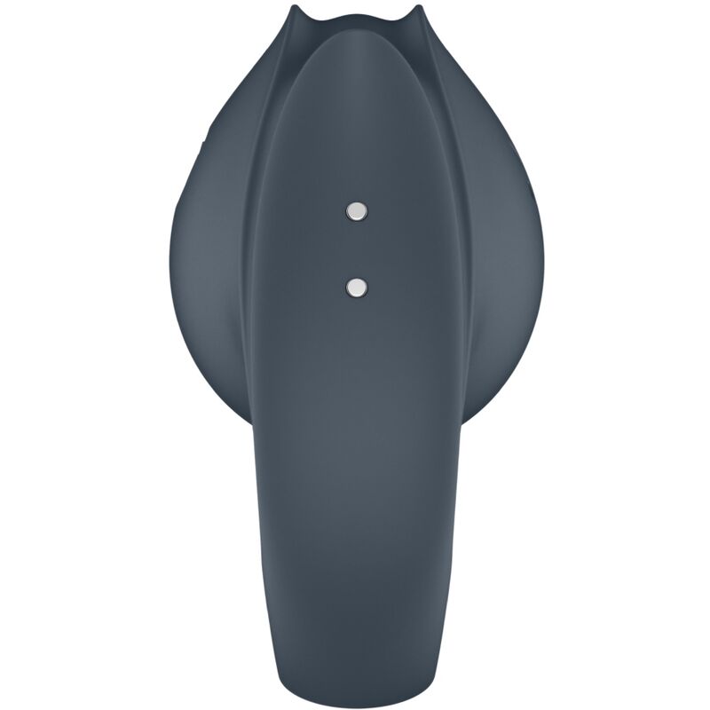 SATISFYER - PERFECT PAIR 2 MULTIVIBRADOR 2 EM 1 ANEL PENIANO E ESTIMULADOR DE DEDOS CINZA