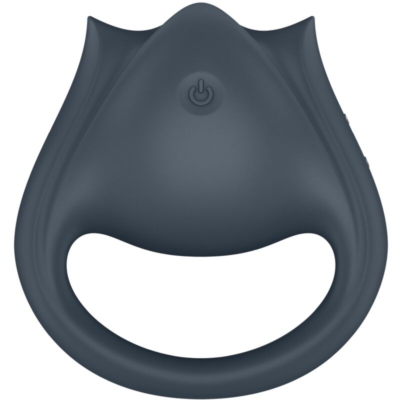 SATISFYER - PERFECT PAIR 2 MULTIVIBRADOR 2 EM 1 ANEL PENIANO E ESTIMULADOR DE DEDOS CINZA