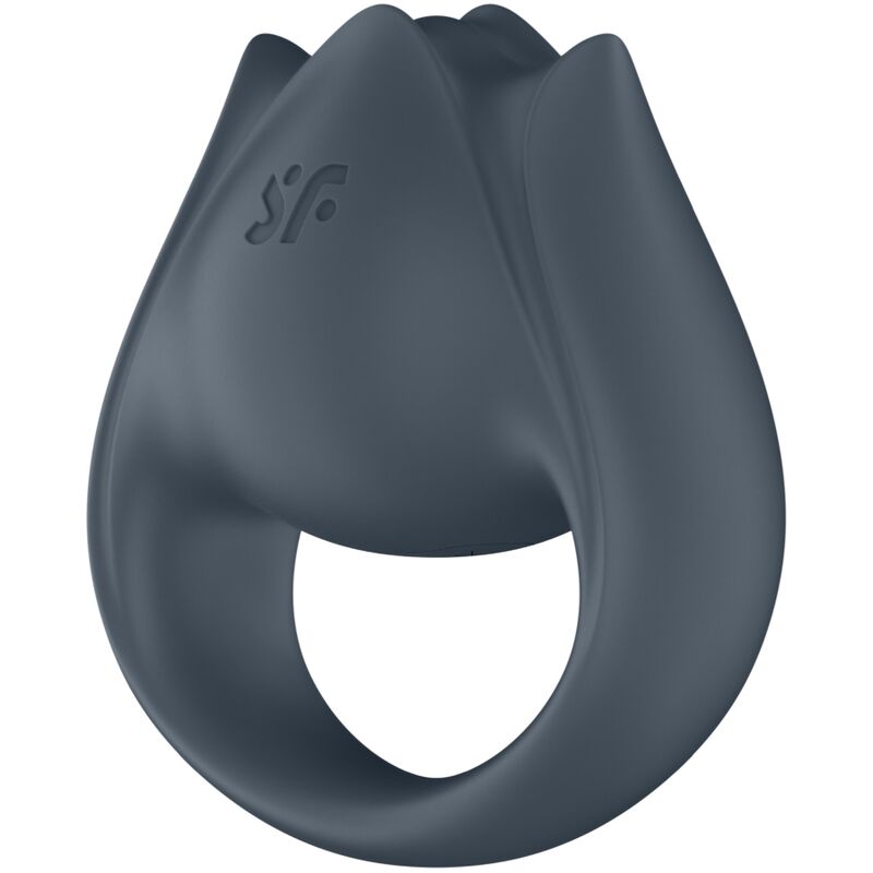 SATISFYER - PERFECT PAIR 2 MULTIVIBRADOR 2 EM 1 ANEL PENIANO E ESTIMULADOR DE DEDOS CINZA