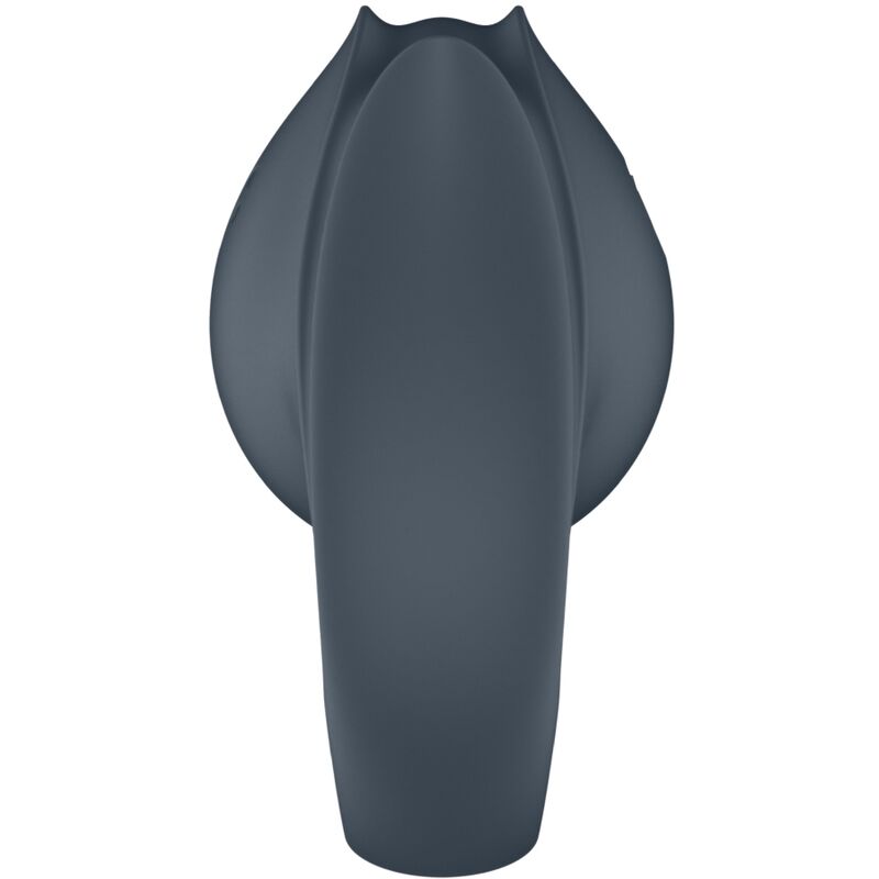 SATISFYER - PERFECT PAIR 2 MULTIVIBRADOR 2 EM 1 ANEL PENIANO E ESTIMULADOR DE DEDOS CINZA