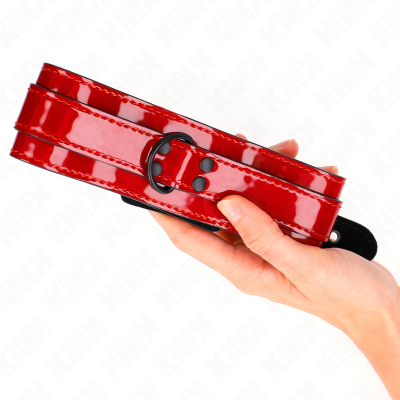 KINK - COLAR AJUSTÁVEL VERMELHO VINHO 37,5-49,5 CM X 5 CM