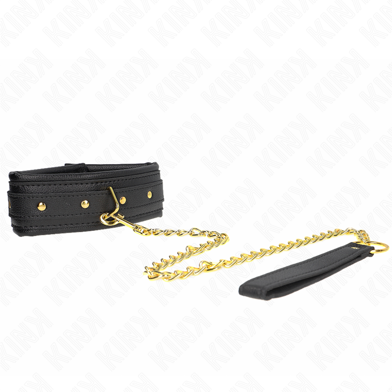 KINK - COLLAR CON CORREA DE PIEL SÍMIL ESPONJA MODELO 1 AJUSTABLE 37-54 CM X 3 CM