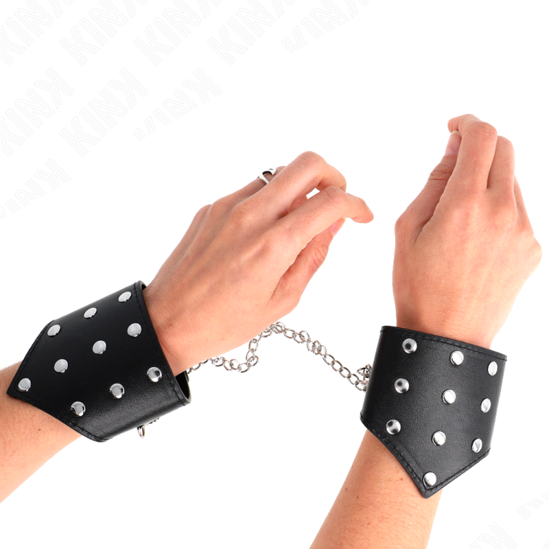 KINK - PULSEIRAS ESTILO PONTA PRETA COM CORRENTE AJUSTÁVEL 17-23 CM X 8,5 CM
